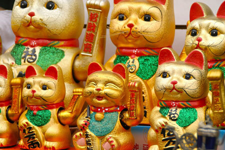 The use of the lucky cat